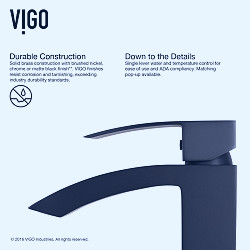 VIGO Cavalli MatteShell™ Vessel Bathroom Sink and Duris Vessel Faucet Set  in Matte Black with Pop-Up Drain
